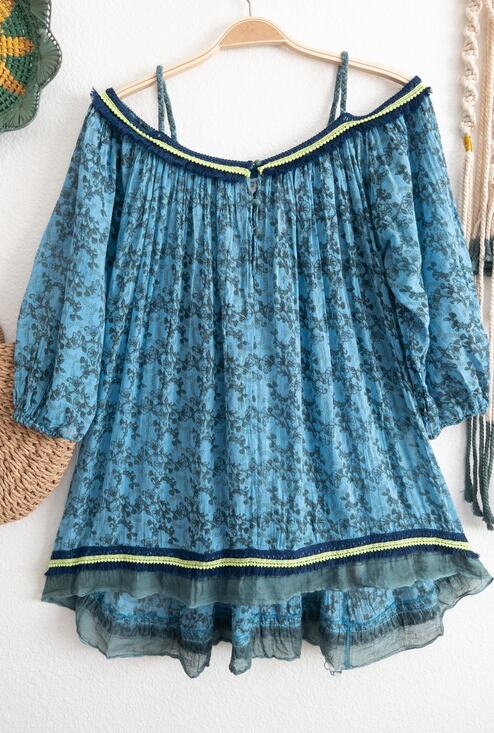 Poupette St. Barth Tops - Poupette St Barth Floral Cover Up Tunic Top